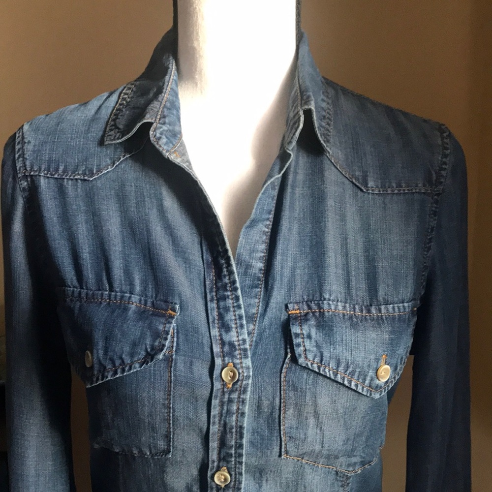 Cloth & Stone Soft Button Up Collared Shirt - Picture 3 of 8